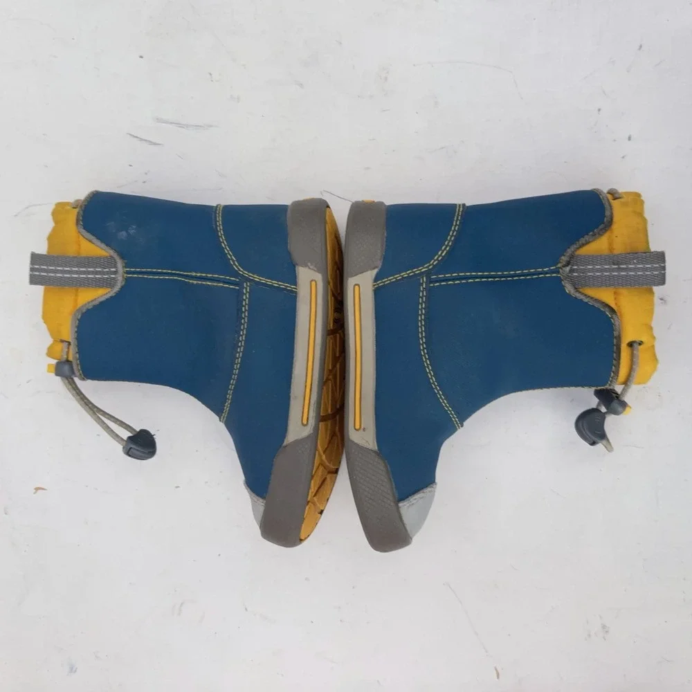 Keen Encanto 365 Blue Waterproof Rain Boots Kids Size 8 Blue Yellow 1014404